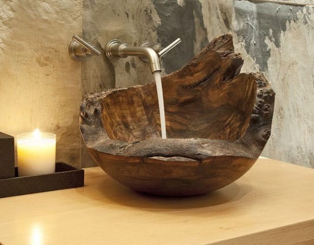 wooden-sink