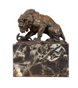 Bronzová socha lev - Art deco