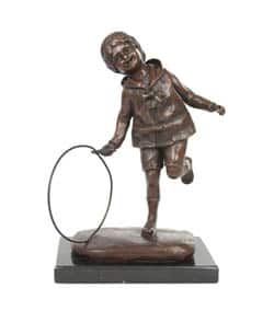 Bronzová socha dievča - Art deco
