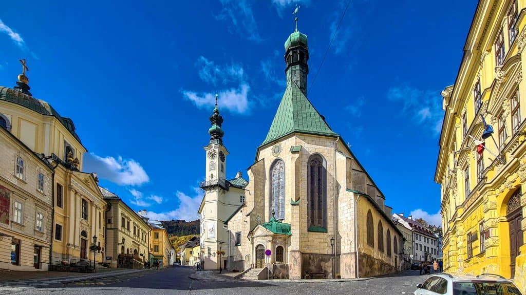 Kostol svätej Kateríny a mestská radnica - Banská Štiavnica